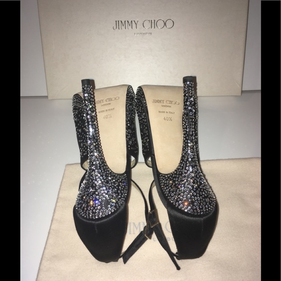 💜SEE VIDEO💜JIMMY CHOO💜Swarovski Crystals & Crystal Stars Sandals - Picture 9 of 17